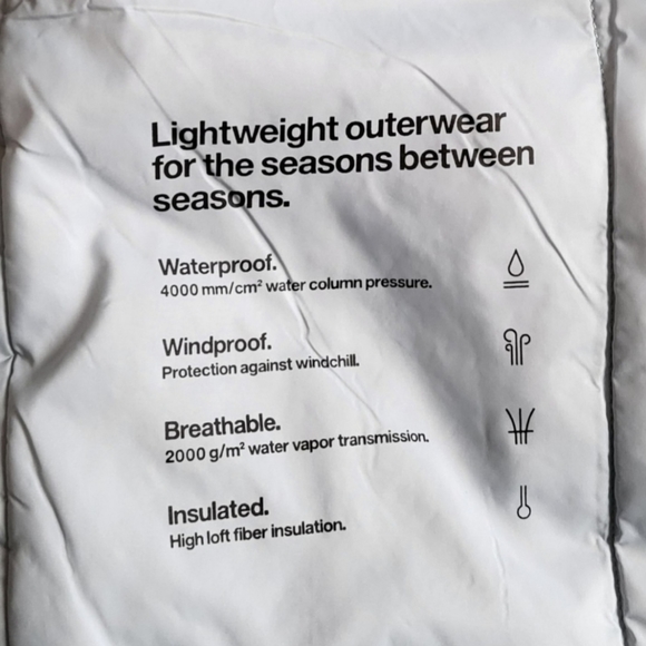 NWT Rains Nylon Padded Fuse Vest Sky Blue Unisex XS / Womens S - Picture 9 of 13